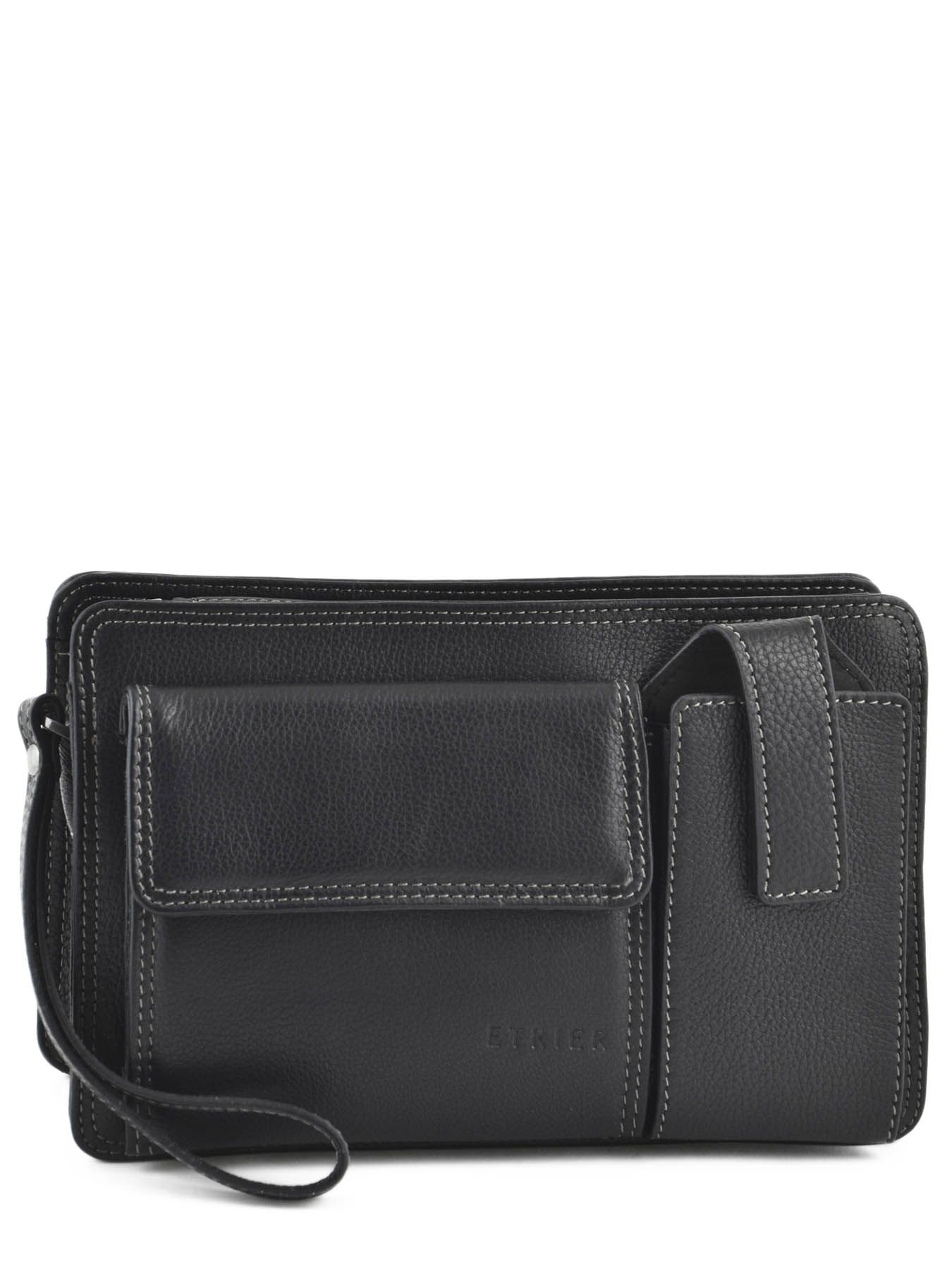 Pochette homme 2 compartiments cuir