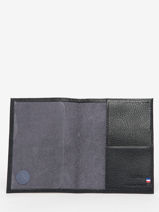 Passport Holder Madras Leather Etrier Blue madras EMAD025-vue-porte