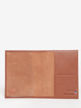 Passport Holder Madras Leather Etrier Brown madras EMAD025-vue-porte