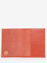 Passport Holder Madras Leather Etrier Orange madras EMAD025-vue-porte