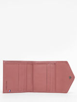Card Holder Paris Leather Etrier Pink paris EPAR113-vue-porte