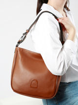 Small Leather Balade Shoulder Bag Etrier Brown balade EBAL17-vue-porte