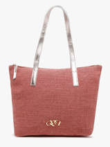 Linnen Livia Tote Bag Etrier Red livia lin ELLI040M