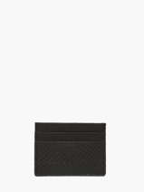 Salmon Leather Sous L'eau Cardholder Etrier Black sous l'eau ESOU011