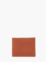 Leather Wallet Oil Etrier Brown oil EOIL102