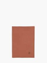 Passport Holder Madras Leather Etrier Brown madras EMAD025