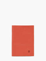 Passport Holder Madras Leather Etrier Orange madras EMAD025