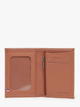 Wallet With Coin Purse Madras Leather Etrier Brown madras EMAD941-vue-porte