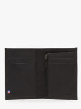 Wallet With Coin Purse Leather Etrier Black oil EOIL5007-vue-porte
