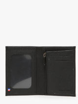 Wallet With Coin Purse Leather Etrier Black madras EMAD941-vue-porte