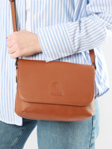 Shoulder Bag Balade Leather Etrier Brown balade EBAL20-vue-porte