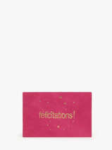Leather Postcard Etrier Pink accessoires EBM001