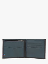 Wallet With Coin Purse Leather Etrier Blue cadence ECAD5009-vue-porte