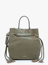 Bucket Bag M Tradition Leder Etrier Groen tradition ETRA004M