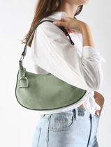 Medium Leather Altesse Shoulder Bag Etrier Green altesse EALT017M-vue-porte