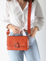 Medium Leather Altesse Crossbody Bag Etrier Orange altesse EALT048M-vue-porte