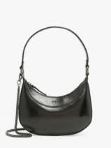 Shoulder Bag Emeraude Leather Etrier Black emeraude EEME017N