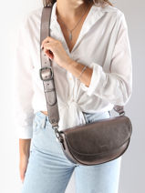 Shoulder Bag Emeraude Leather Etrier Brown emeraude EEME065M-vue-porte