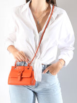 Crossbody Bag Oxer Leather Etrier Orange oxer EOXE001S-vue-porte