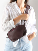 Belt Bag Oxer Leather Etrier Violet oxer EOXE022M-vue-porte