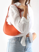 Shoulder Bag Oxer Leather Etrier Orange oxer EOXE017V-vue-porte