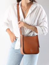 Shoulder Bag Foudre Leather Etrier Brown foudre EFOD087S-vue-porte