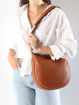 Shoulder Bag Manege Leather Etrier Brown manege EMAN077L-vue-porte