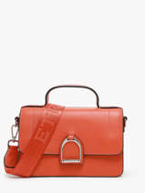 Cross Body Tas S Altesse Leder Etrier Oranje altesse EALT048S