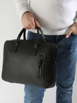 1 Compartment Business Bag Flche With 15" Laptop Sleeve Etrier Black fleche EFLE8211-vue-porte