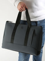 1 Compartment Impulsion Business Bag With 15" Laptop Sleeve Etrier Gray impulsion EIMP8201-vue-porte