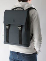 1 Compartment Impulsion Backpack With 15" Laptop Sleeve Etrier Gray impulsion EIMP8221-vue-porte