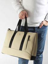 1 Compartment Business Bag With 15" Laptop Sleeve Etrier Beige impulsion EIMP8201-vue-porte