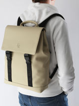 1 Compartment Backpack With 15" Laptop Sleeve Etrier Beige impulsion EIMP8221-vue-porte