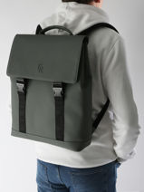 1 Compartment Impulsion Backpack With 15" Laptop Sleeve Etrier Green impulsion EIMP8221-vue-porte