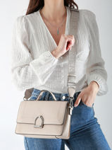 Cross Body Tas M Altesse Leder Etrier Beige altesse EALT048M-vue-porte