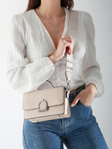 Small Leather Altesse Crossbody Bag Etrier Beige altesse EALT048S-vue-porte