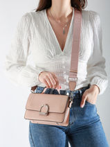 Small Leather Altesse Crossbody Bag Etrier Pink altesse EALT048S-vue-porte