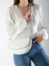 Shoulder Bag Tradition Leather Etrier White tradition ETRA065M-vue-porte