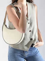 Shoulder Bag Altair Leather Etrier Beige altair EALA104M-vue-porte