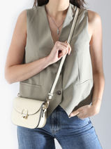 Shoulder Bag Altair Leather Etrier Beige altair EALA081S-vue-porte