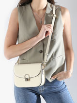 Shoulder Bag Altair Leather Etrier Beige altair EALA081M-vue-porte