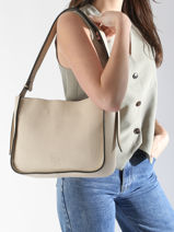 Shoulder Bag M Foudre Leather Etrier Beige foudre EFOD087M-vue-porte