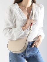 Shoulder Bag S Tradition Leather Etrier Beige tradition ETRA102S-vue-porte