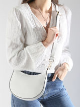 Shoulder Bag S Tradition Leather Etrier White tradition ETRA102S-vue-porte