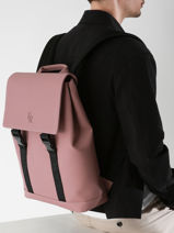 1 Compartment Impulsion Backpack With 15" Laptop Sleeve Etrier Pink impulsion EIMP8221-vue-porte