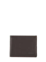 Leather Wallet Oil Etrier Brown oil EOIL102