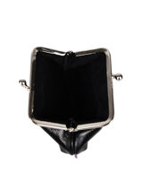 Leather Coin Purse Etincelle Irise Etrier Black etincelle irisee EETI654-vue-porte