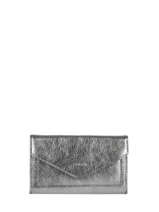 Leather Etincelle Irise Portefeuille Purse Etrier Silver etincelle irisee EETI469