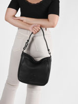 Small Leather Balade Shoulder Bag Etrier Black balade EBAL17-vue-porte