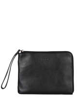 Business Bag Foulonn Leather Etrier Black foulonne EFOU817M